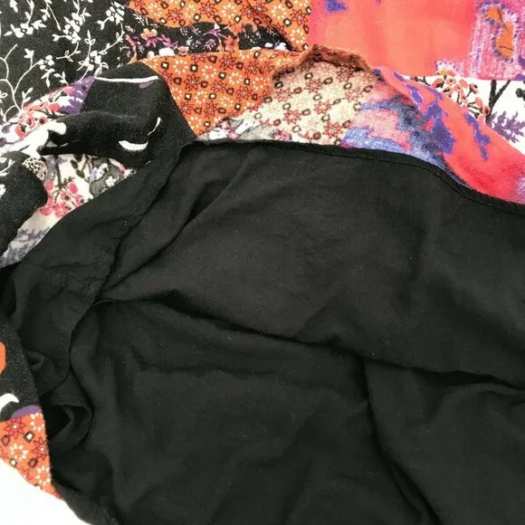 One September Womens Boho  Arcata Patchwork 3/4 Sleeve Multicolor Dress Size S - Picture 5 of 8